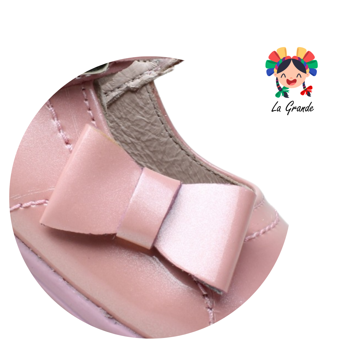 8791 DOGI Piel Rosa Charol Zapato Casual para Bebé