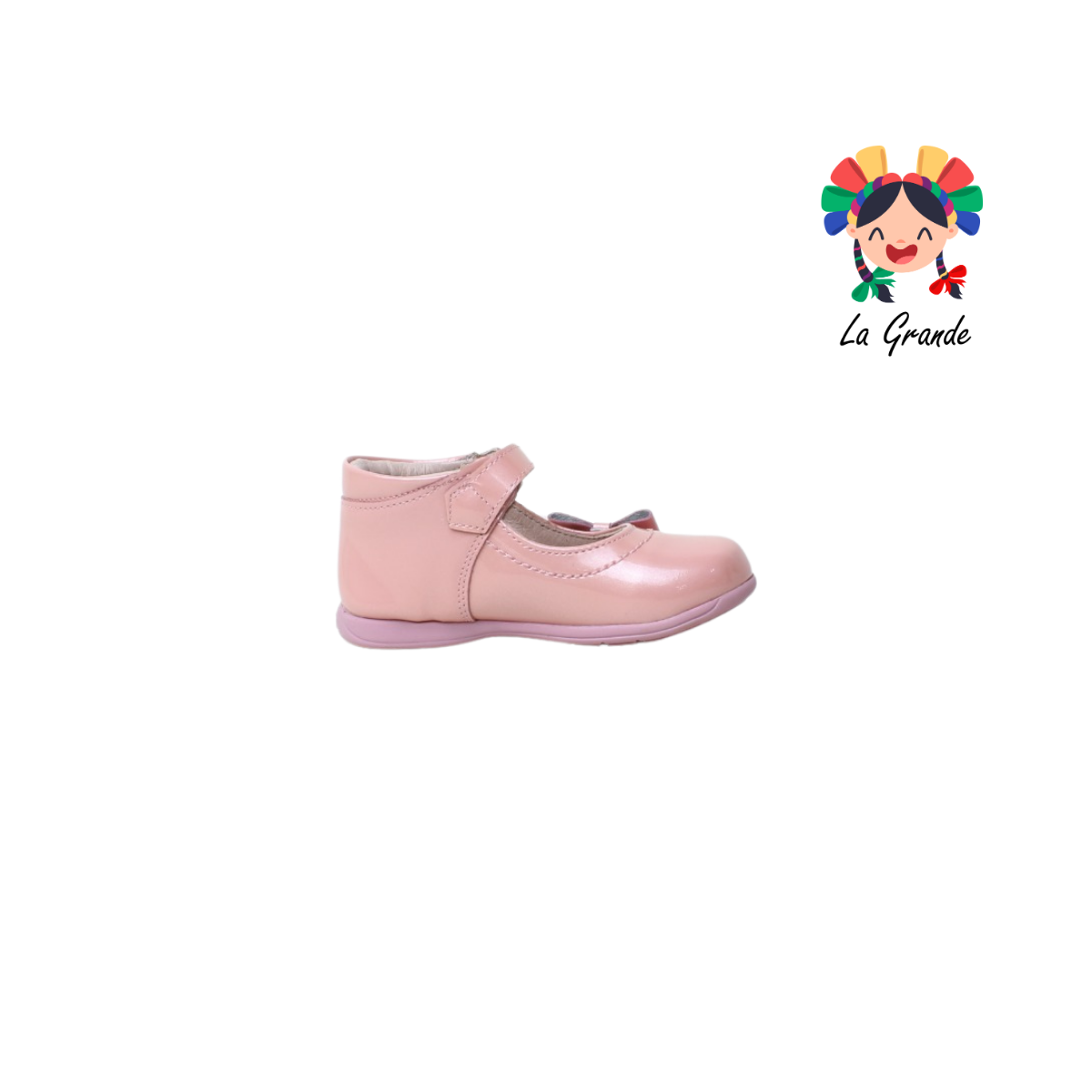 8791 DOGI Piel Rosa Charol Zapato Casual para Bebé
