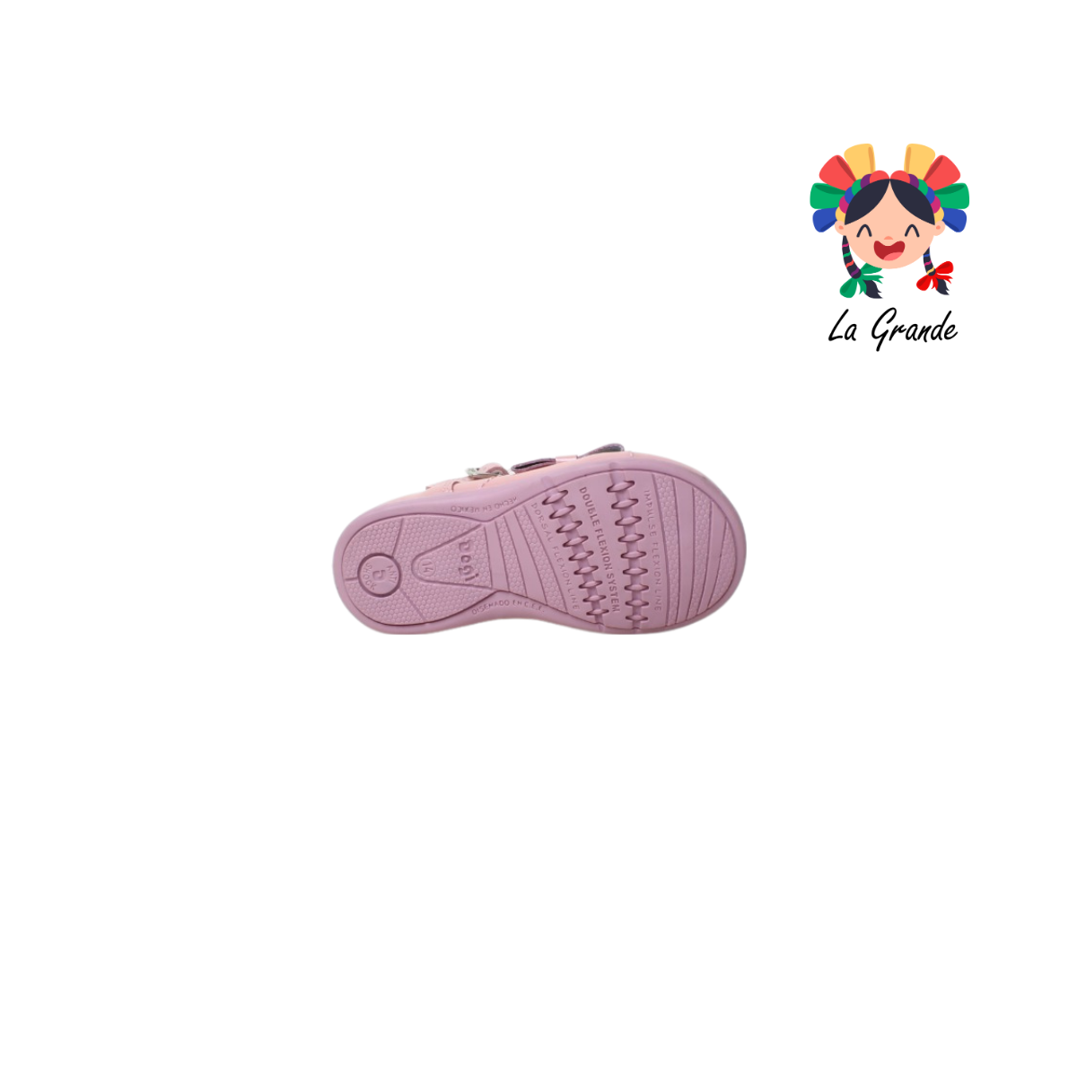 8791 DOGI Piel Rosa Charol Zapato Casual para Bebé