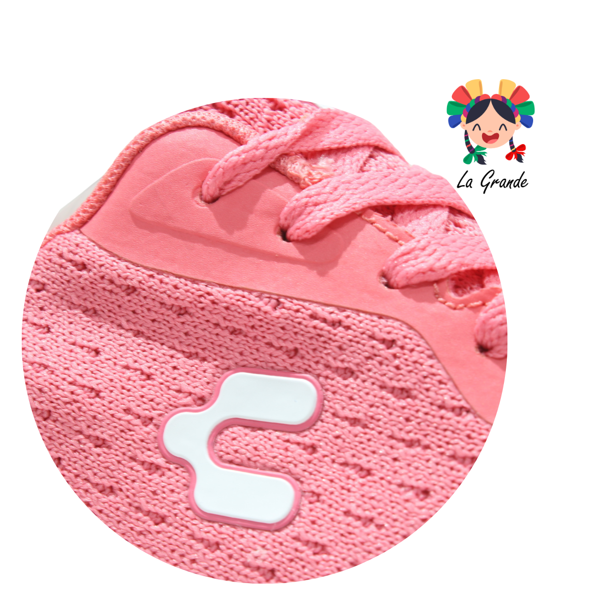 1049985 CHARLY Rosa Textil Tenis Deportivo para Dama