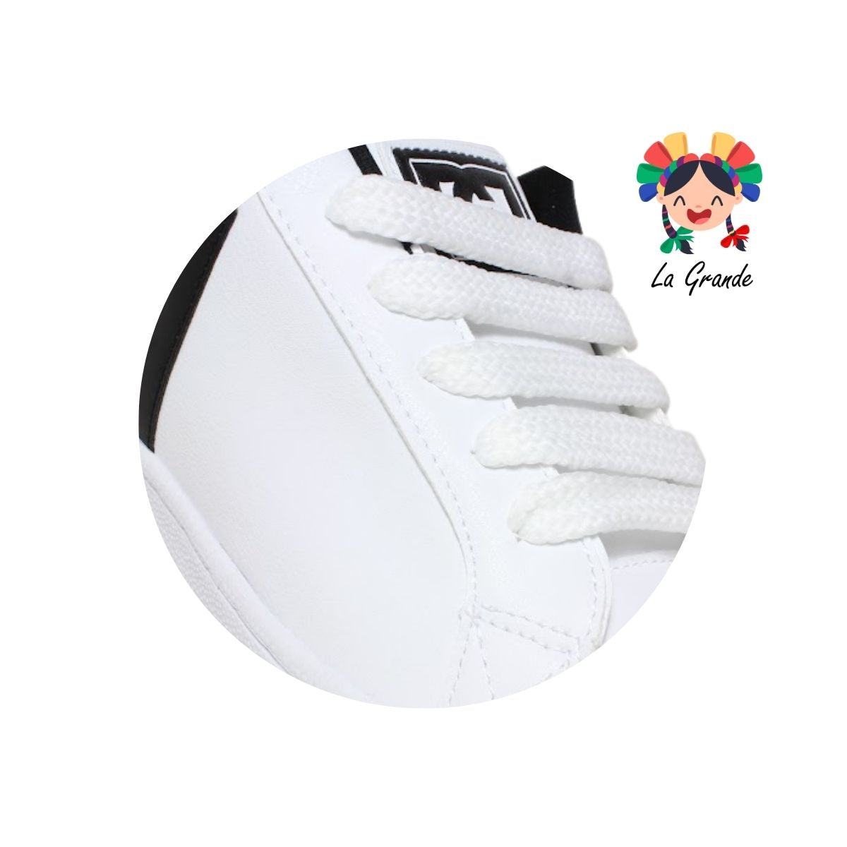 890 CUPRA Blanco Negro Sintetico Tenis Casual para Caballero