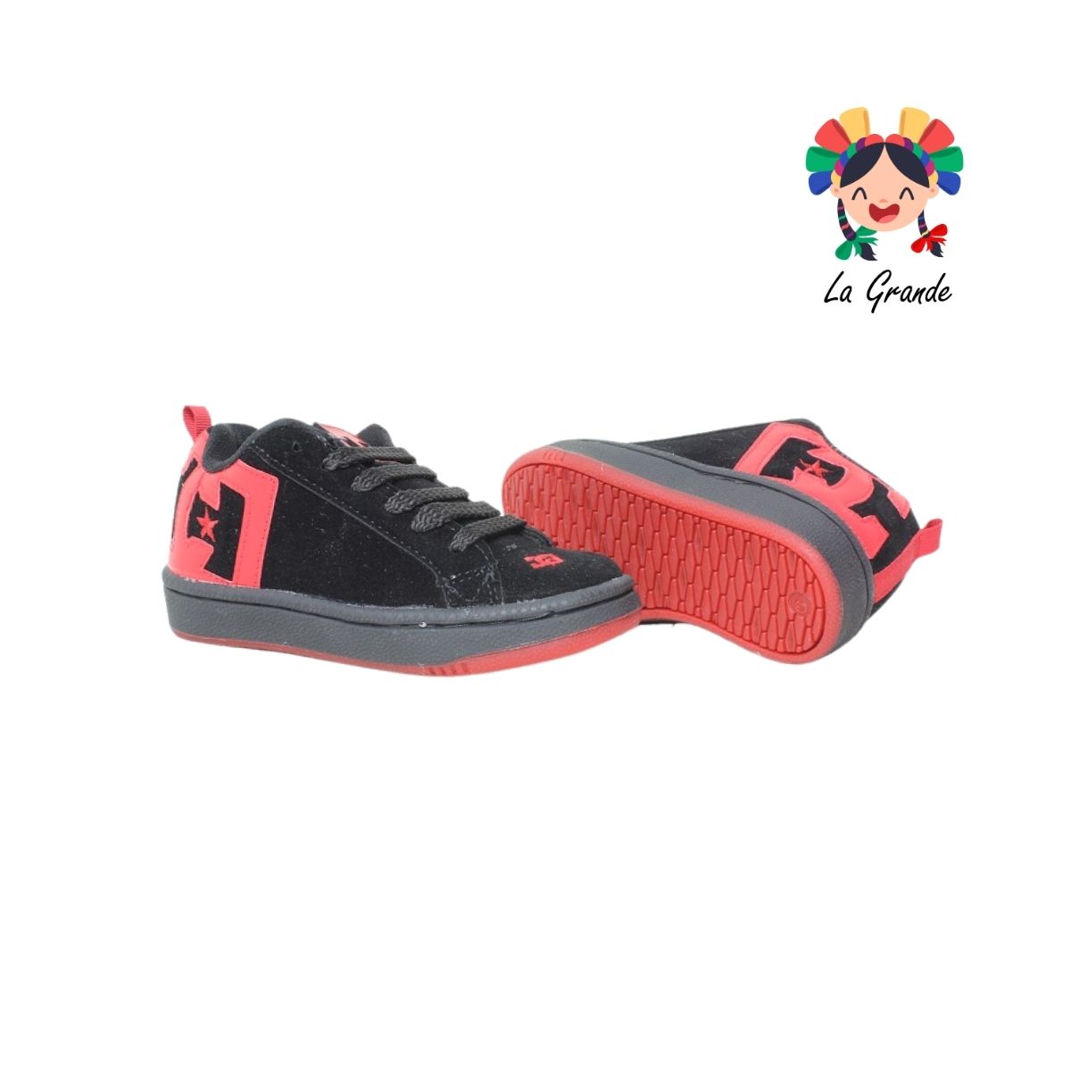 890 CUPRA Negro Rojo Sintetico Tenis Casual para Caballero