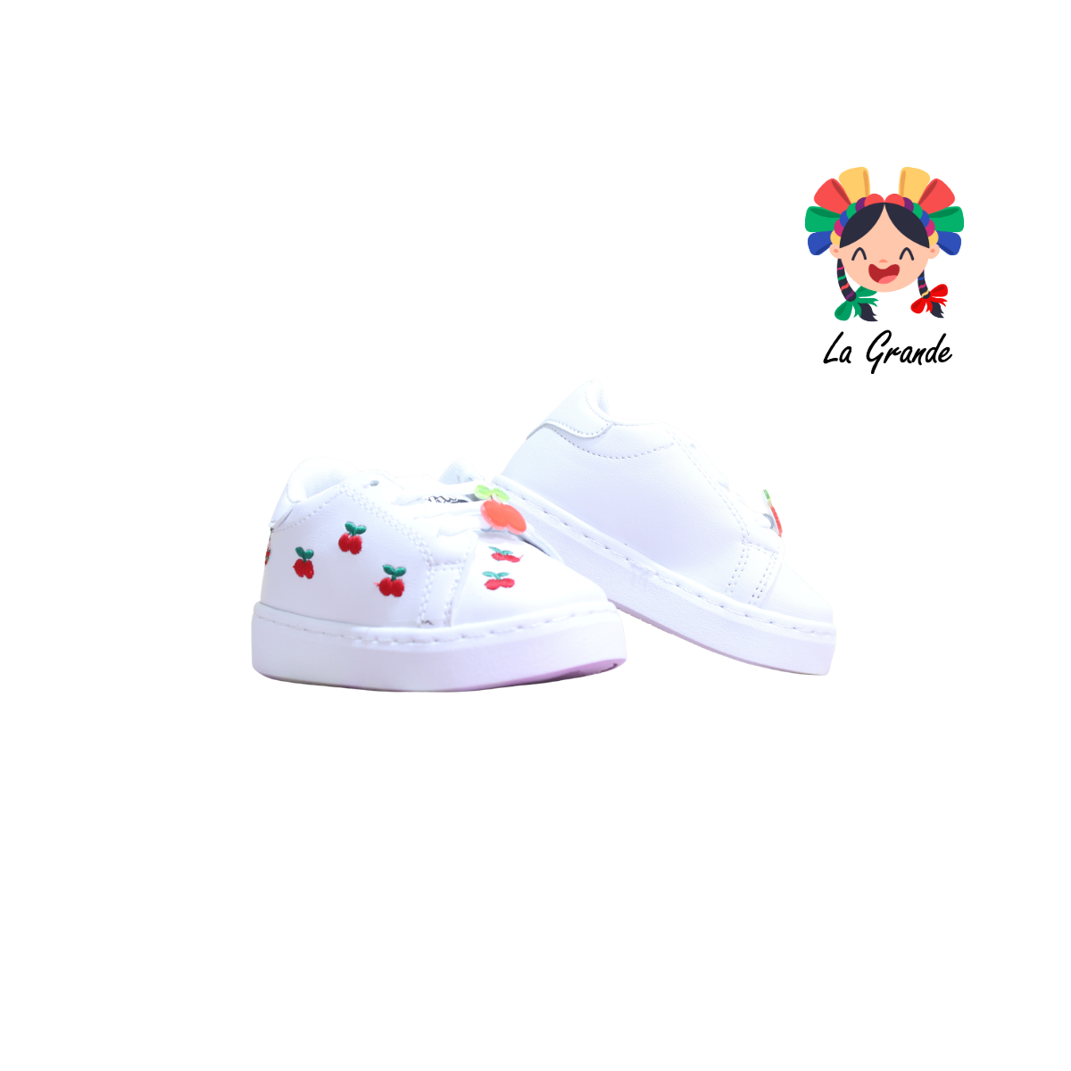9001 SVIN Blanco Rojo Sintético Tenis Casual para Bebé, Niña, Niño, Dama y Joven