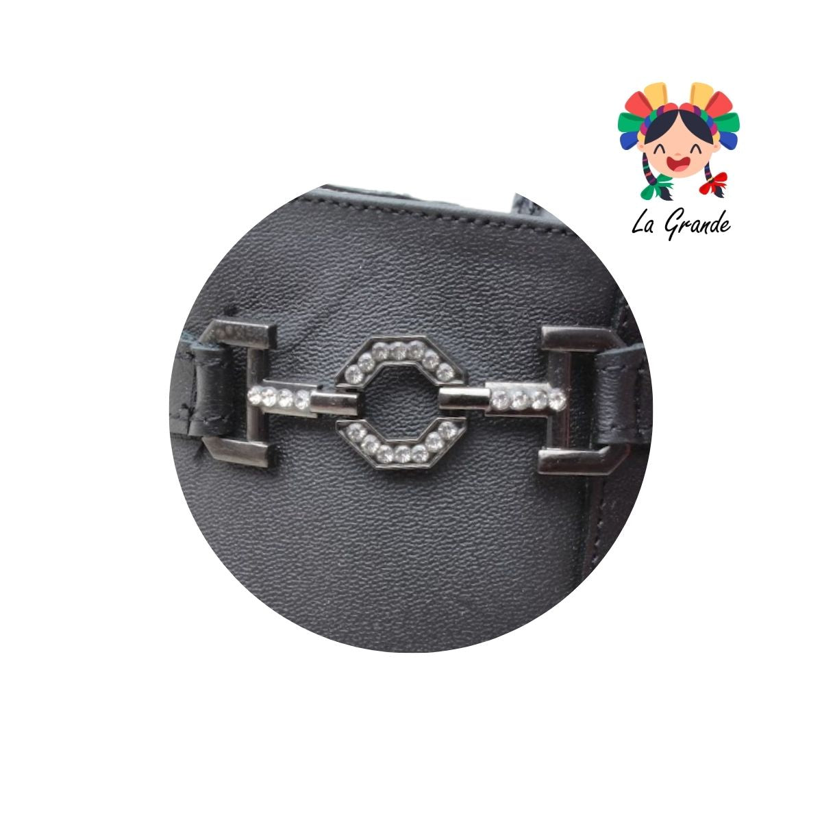 903 BRIANDA Negro Piel Bota para Dama