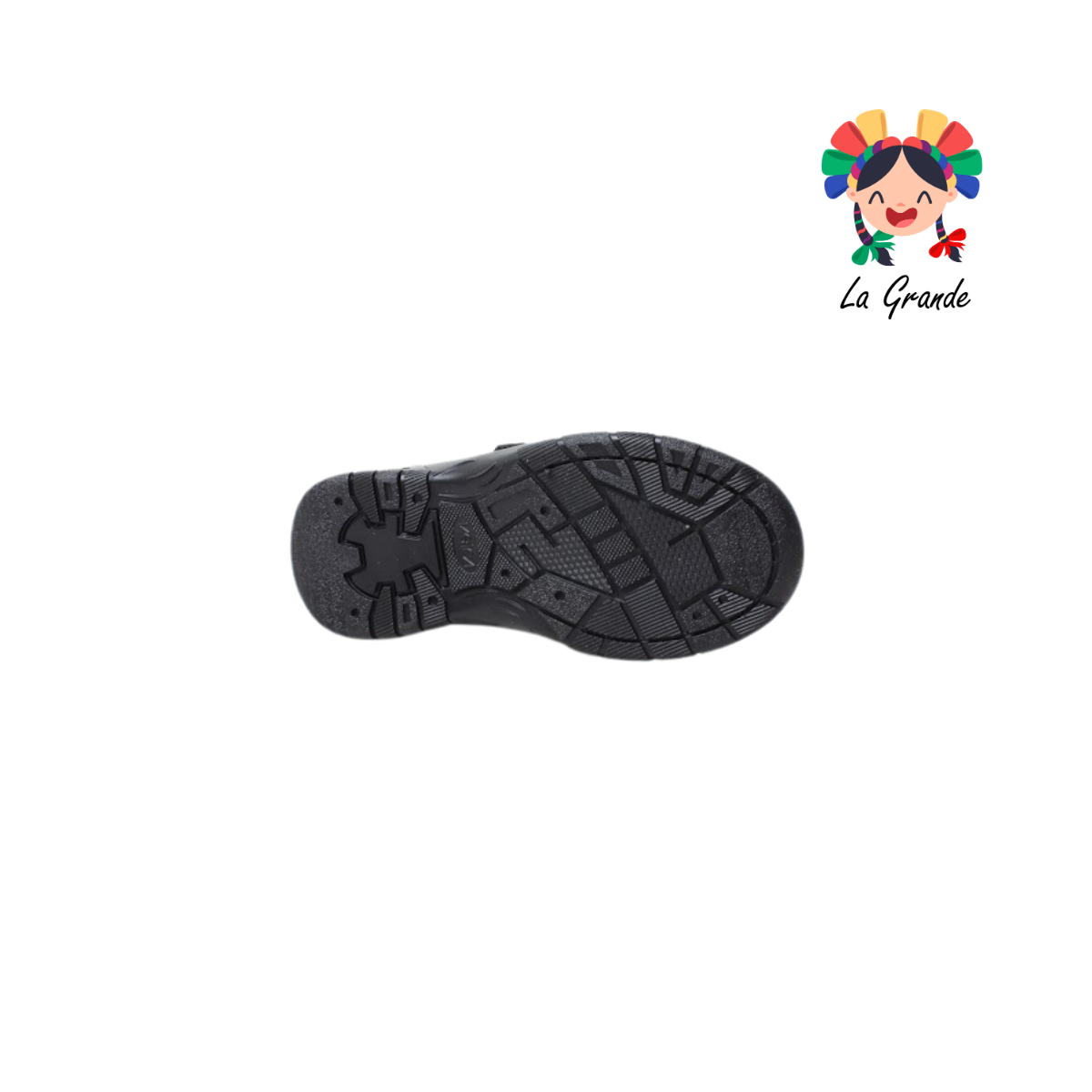 903 VELRA Negro Azul Zapato Escolar para Niño