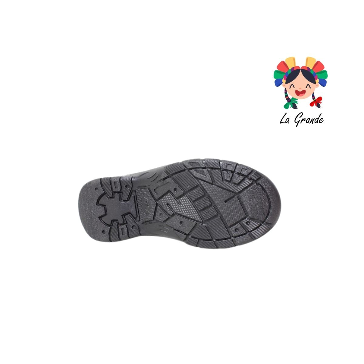 905 VELRA Negro Rojo Sint Zapato Escolar para Niño y Joven