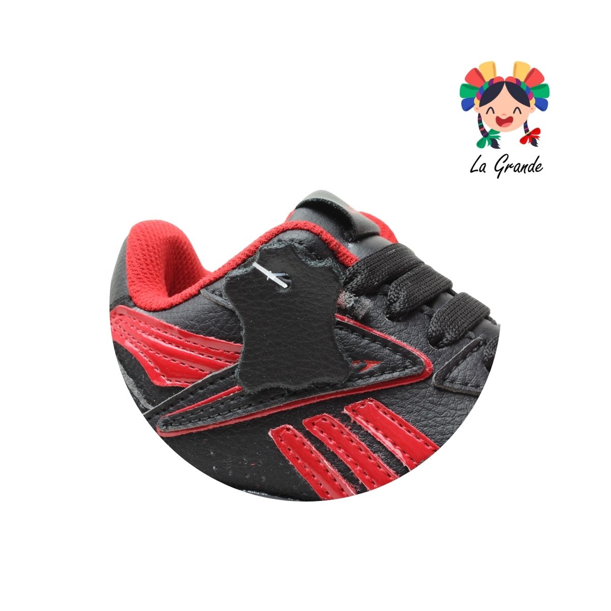 906 APT Ngo Rojo Charol Tenis Casual para Niña y Niño