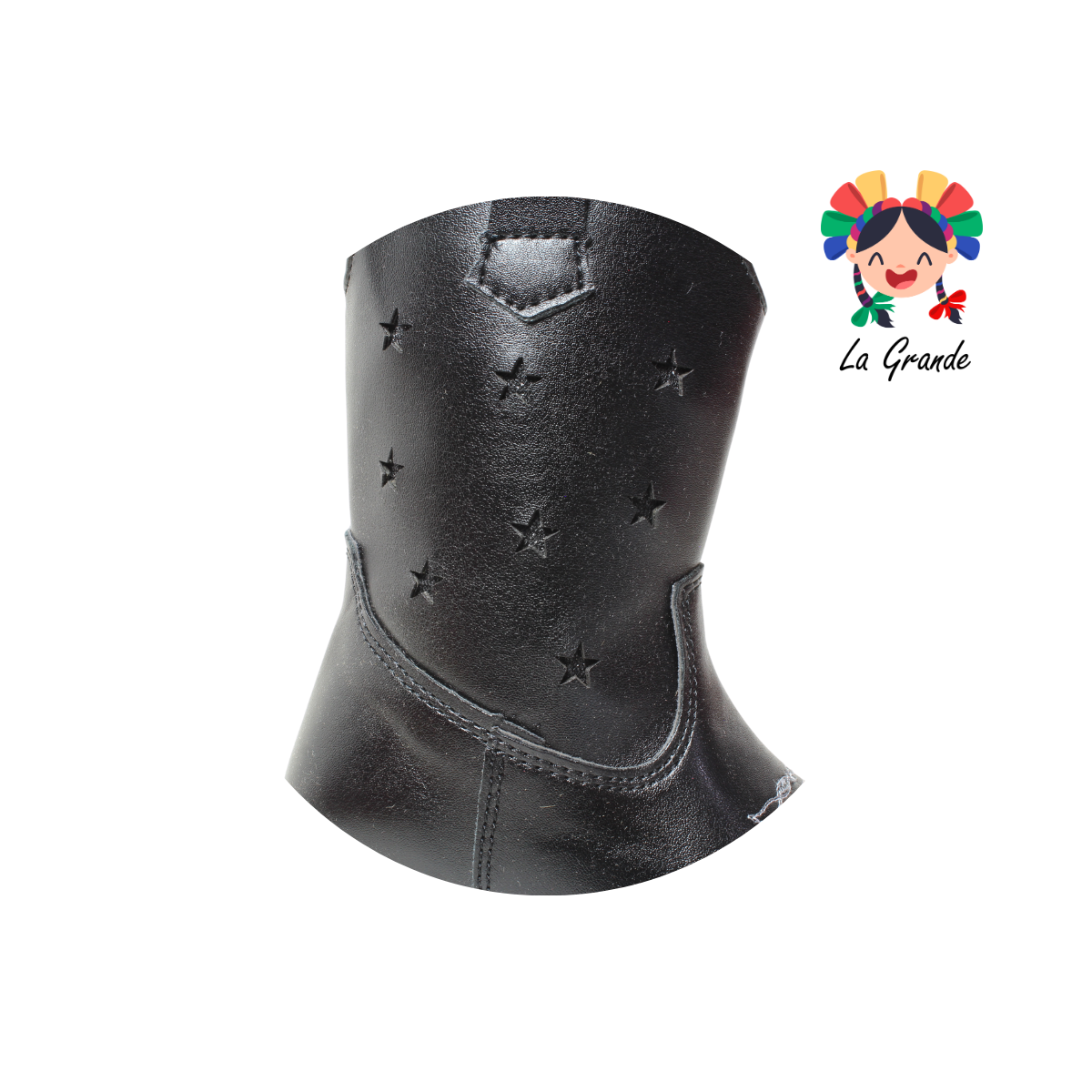 9074 LADY FLORES Negro Sint Bota Vaquera para Niña