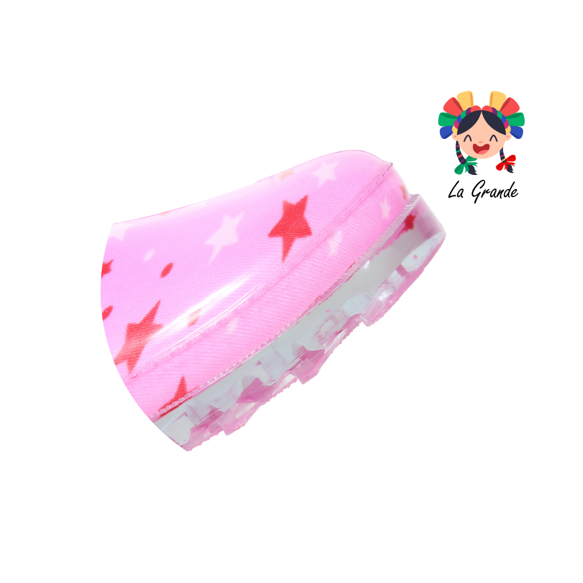 PINET PULGARCITO Rosa Estrellas Rojas Bota de Hule para Dama