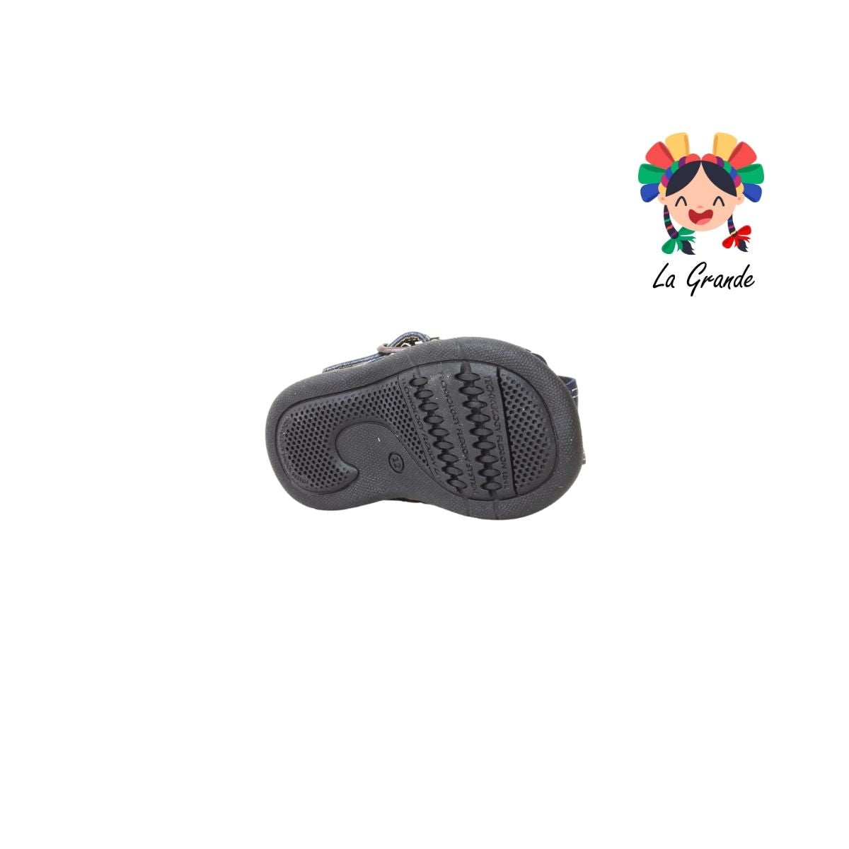 911 PEQUEÑITOS Marino Piel Huarache para Bebé