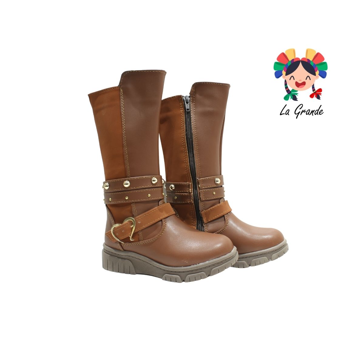 920 MIA C. Café Tan Bota Alta para Niña