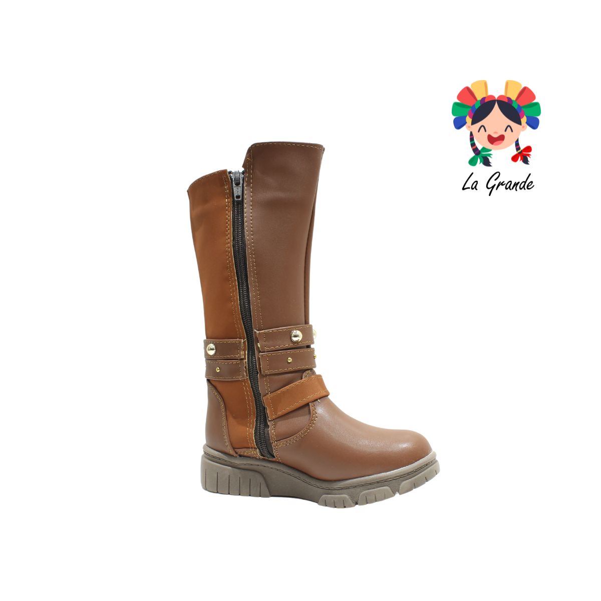 920 MIA C. Café Tan Bota Alta para Niña