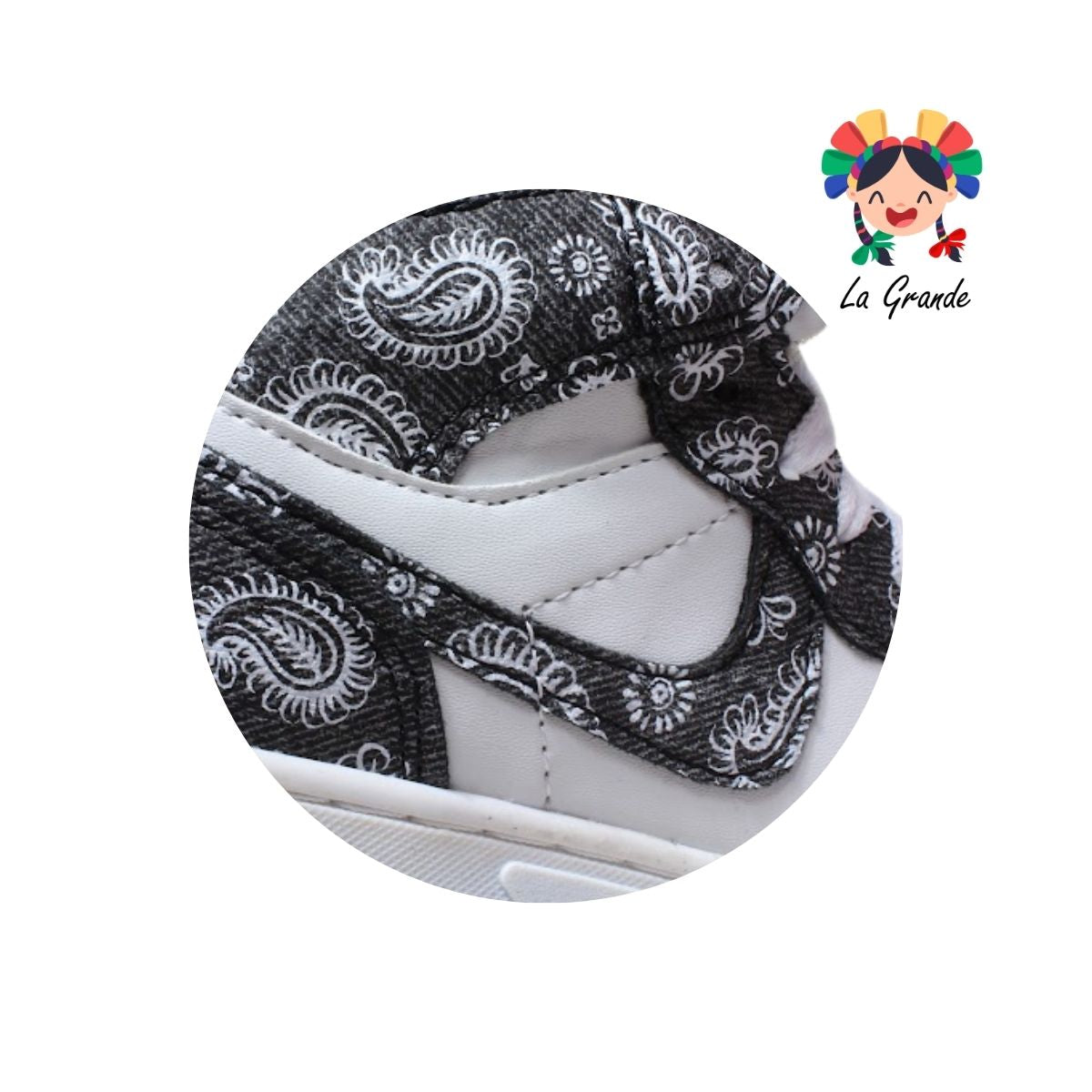 921 ROJO ARANDANO Blanco Negro Sintético Tenis Casual para Niña y Niño