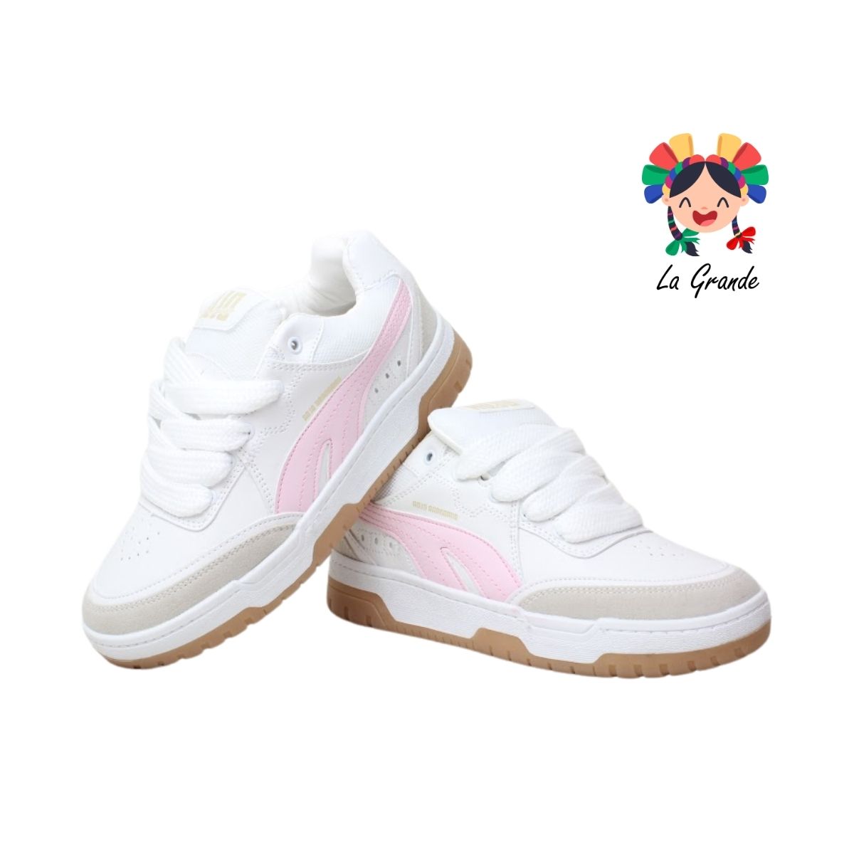 927 ROJO ARANDANO Blanco Maquillaje Tenis Casual para Dama