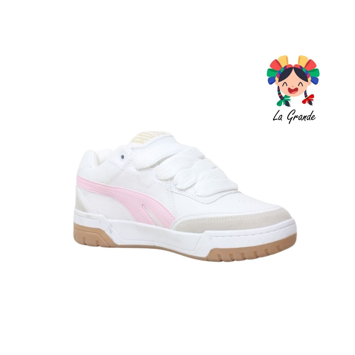 927 ROJO ARANDANO Blanco Maquillaje Tenis Casual para Dama