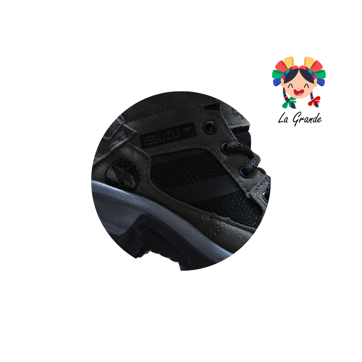06 ISSUZU Oxford Negro Bota de Montaña para Niño