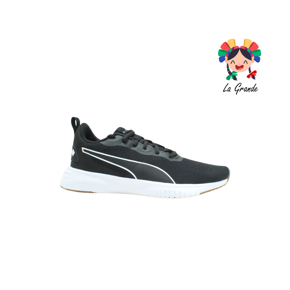 0109 PUMA FLYER Negro Blanco Tenis Deportivo Importado Original para Caballero
