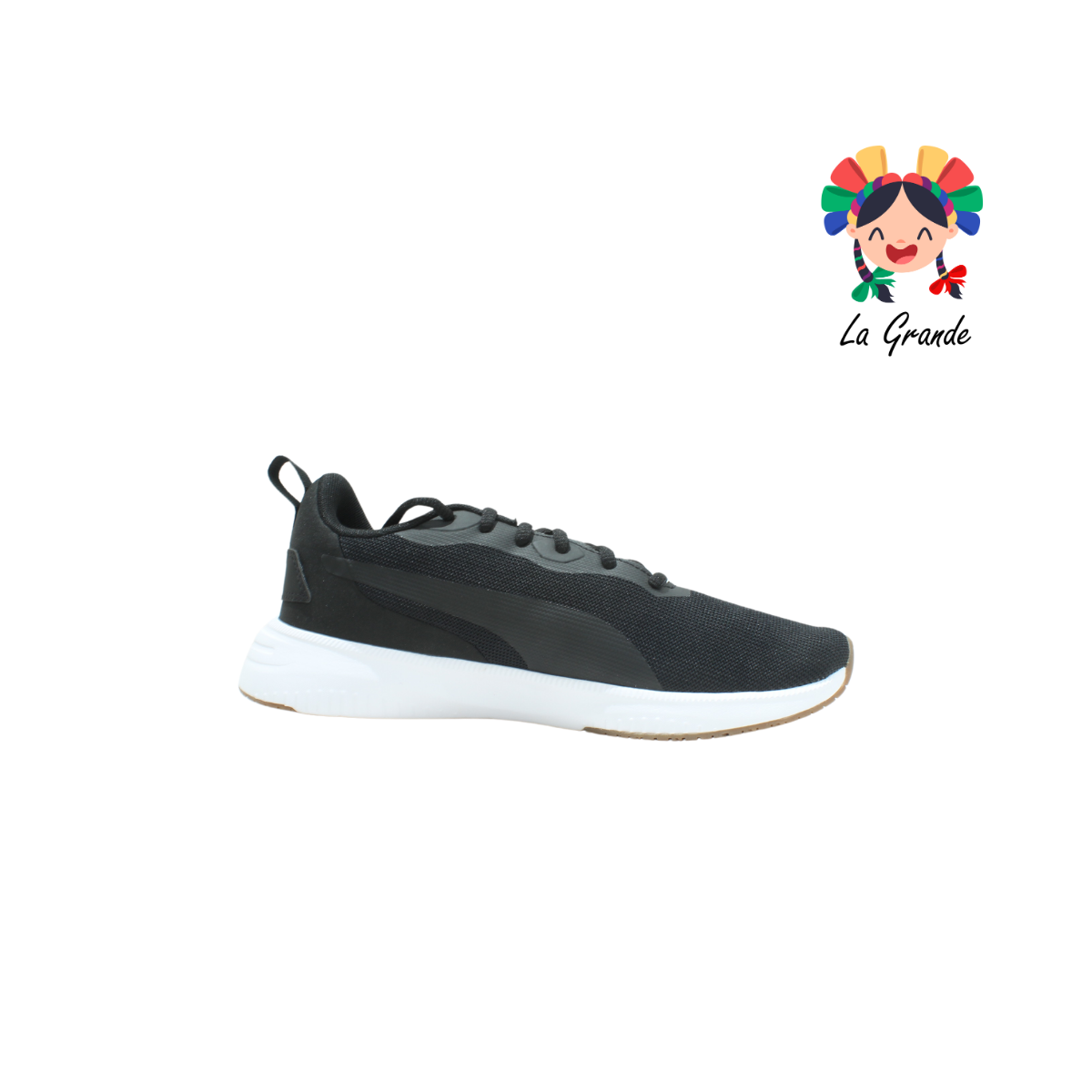 0109 PUMA FLYER Negro Blanco Tenis Deportivo Importado Original para Caballero
