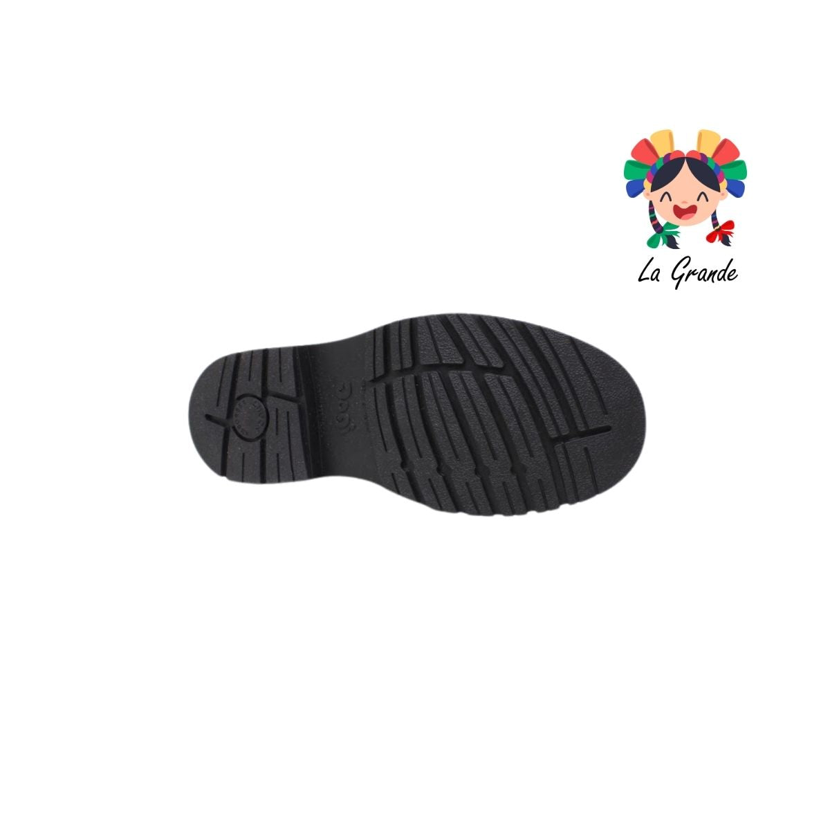 9702 DOGI Negro Piel Zapato Escolar para Joven