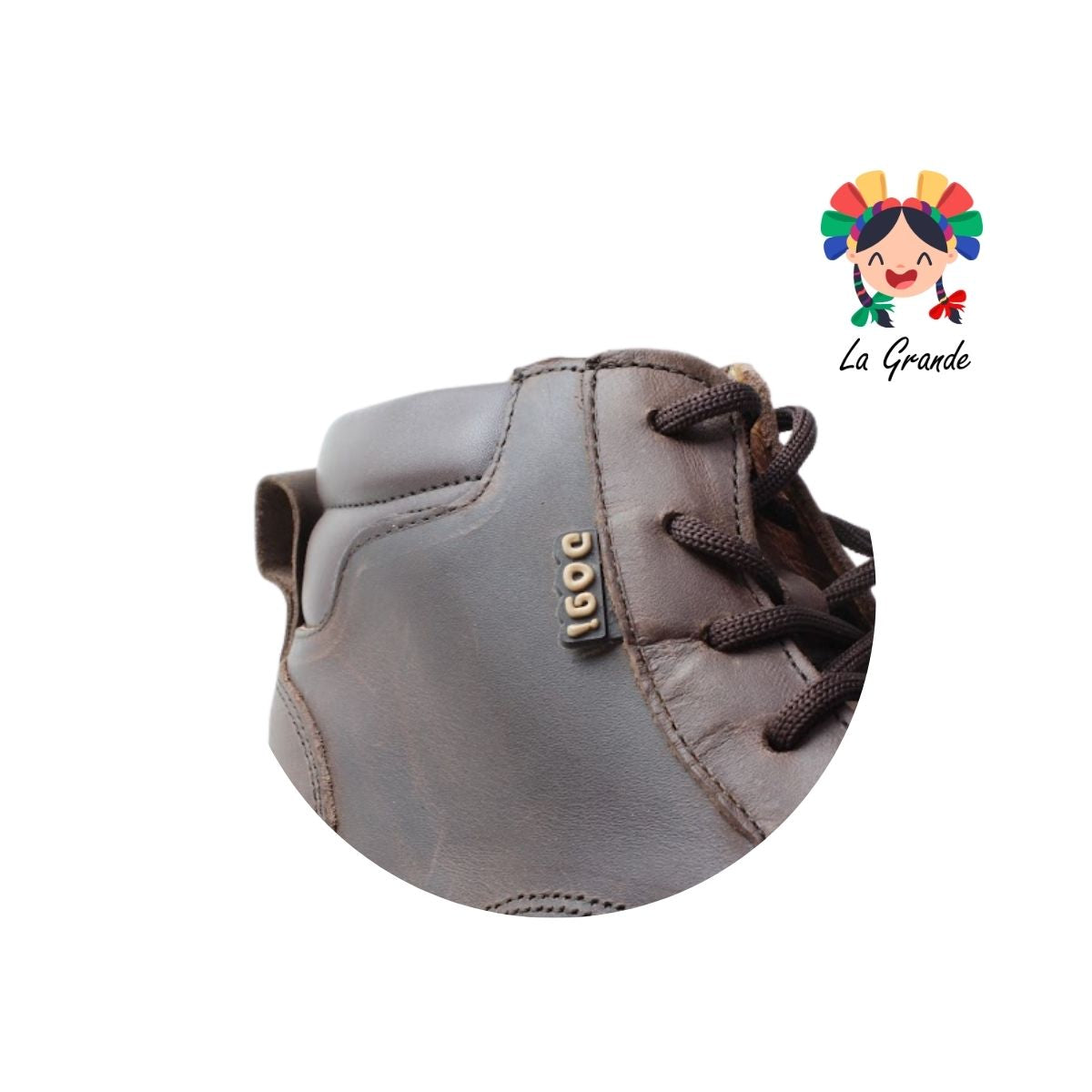 9712 DOGI Chocolate Piel Zapato Casual para Niño y Joven