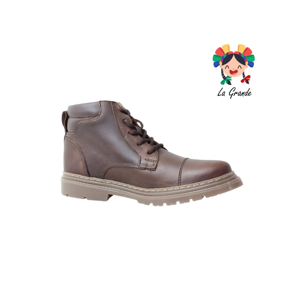 9712 DOGI Chocolate Piel Zapato Casual para Niño y Joven