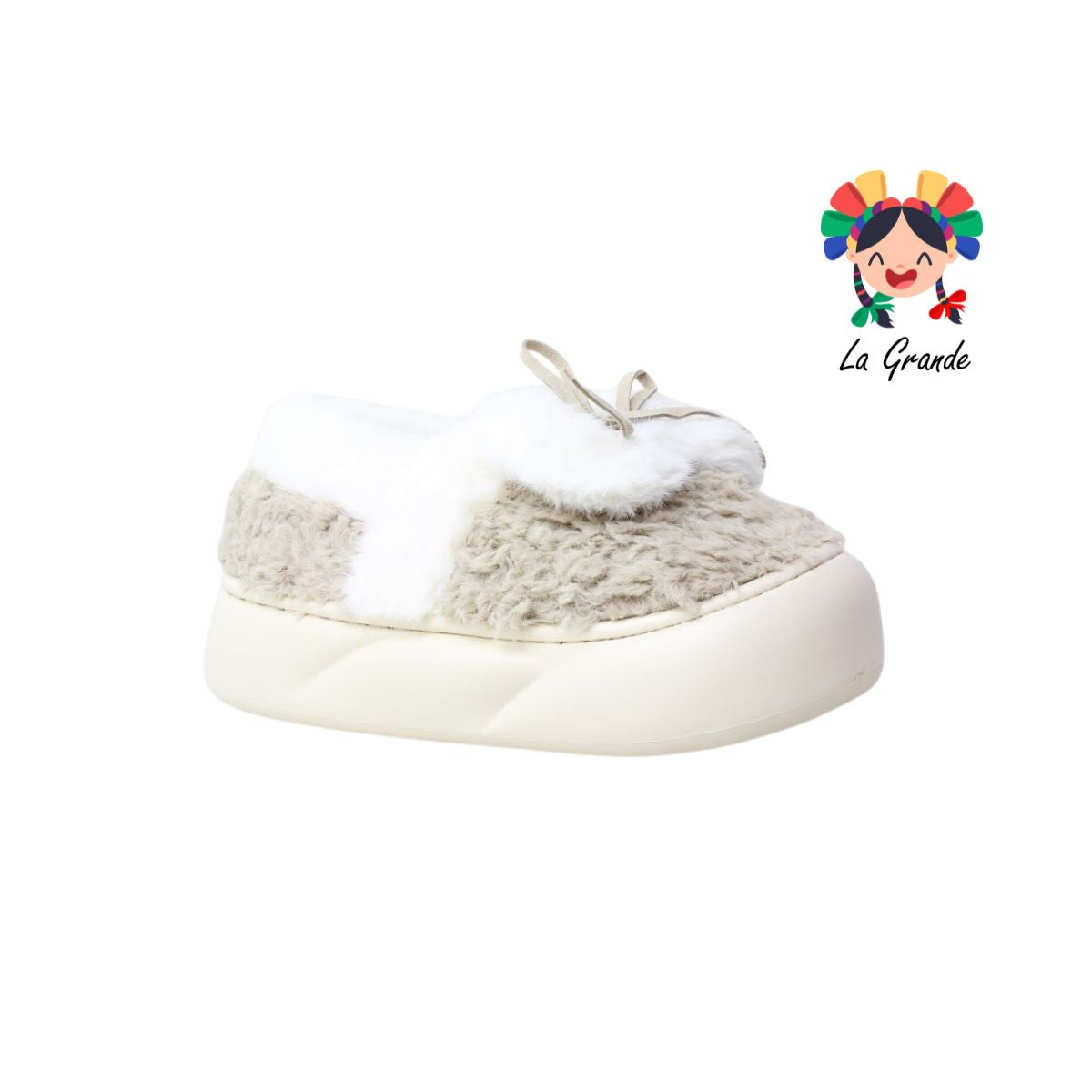 A-5042 ZXXG Multicolor Moño Listón Pantufla Afelpada para Dama