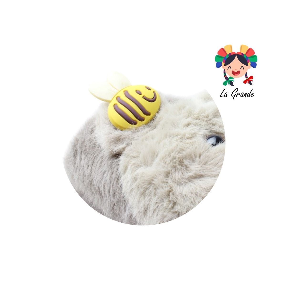 A-5143 ZXXG Multicolor Oso Abejita Pantufla Afelpada para Dama