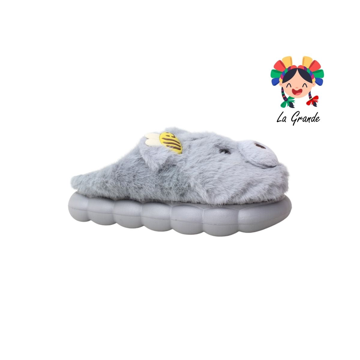 A-5143 ZXXG Multicolor Oso Abejita Pantufla Afelpada para Dama