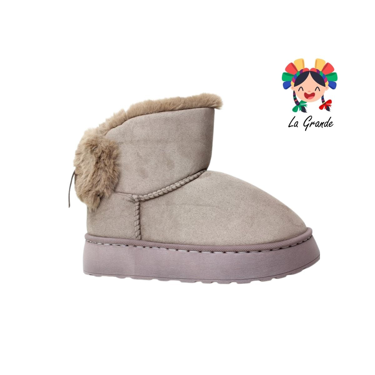 A-5290 ZXXG Multicolor Bota Afelpada para Dama