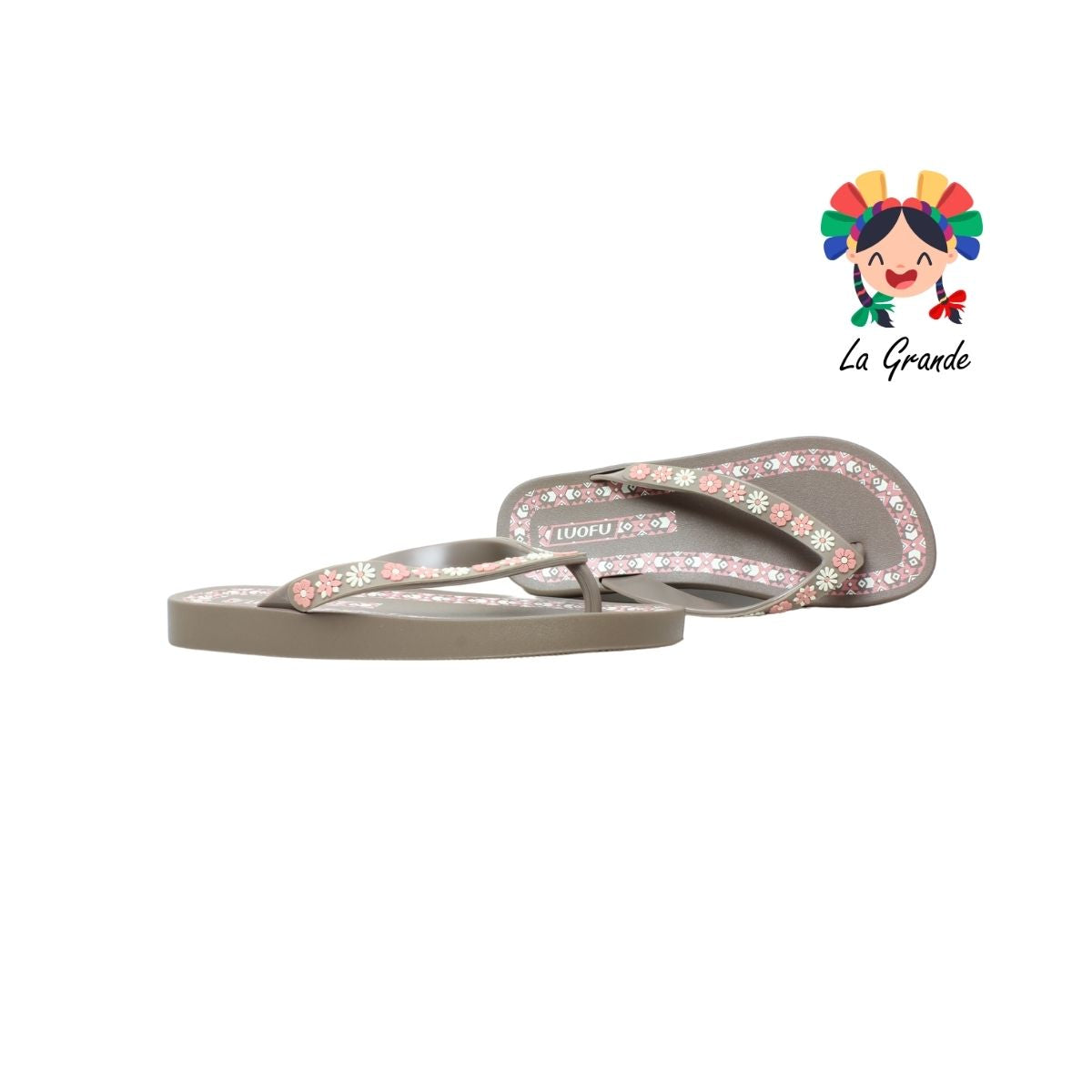 A145 LUOFU Multicolor Sandalia para Dama