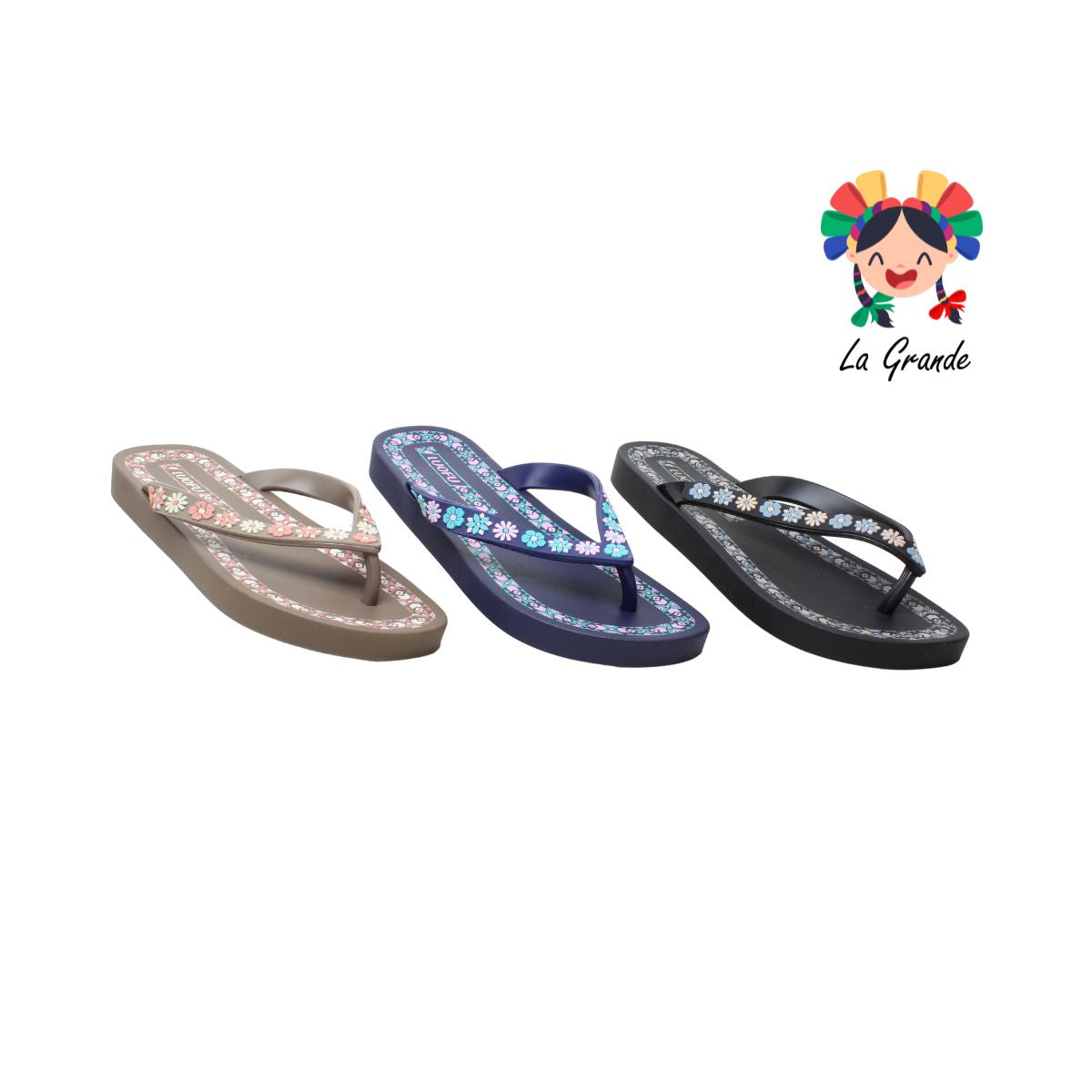 A145 LUOFU Multicolor Sandalia para Dama