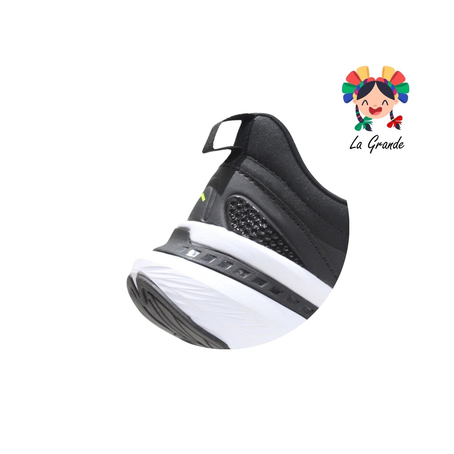 A1779J COURT Negro Tenis Deportivo para Joven y Dama