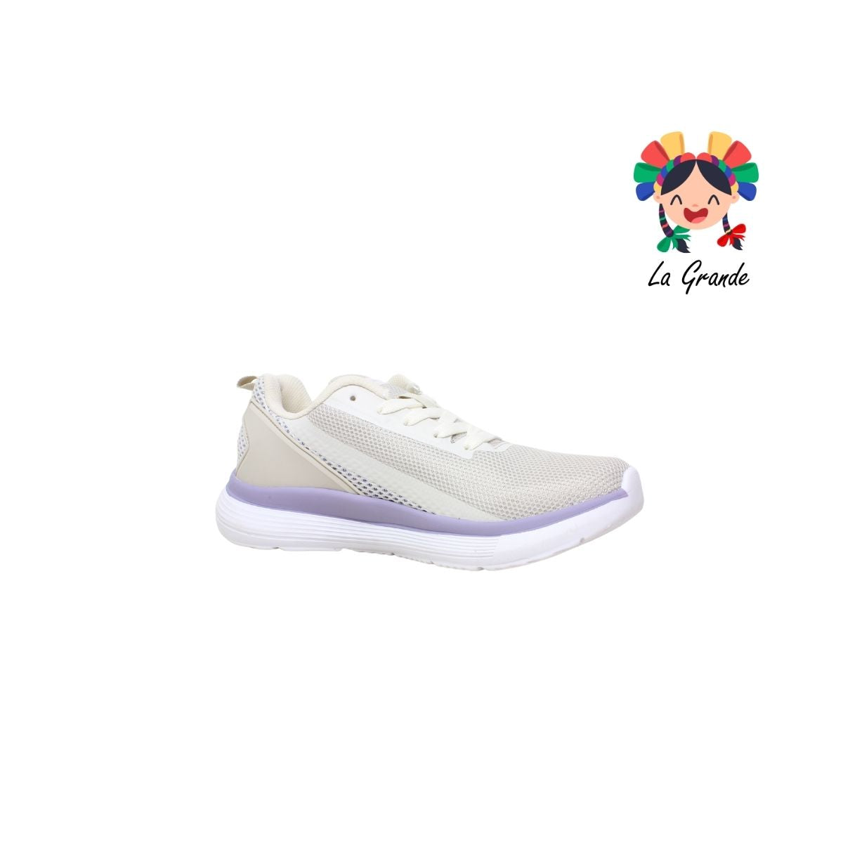 A332J COURT Marfil Morado Tenis Deportivo para Dama
