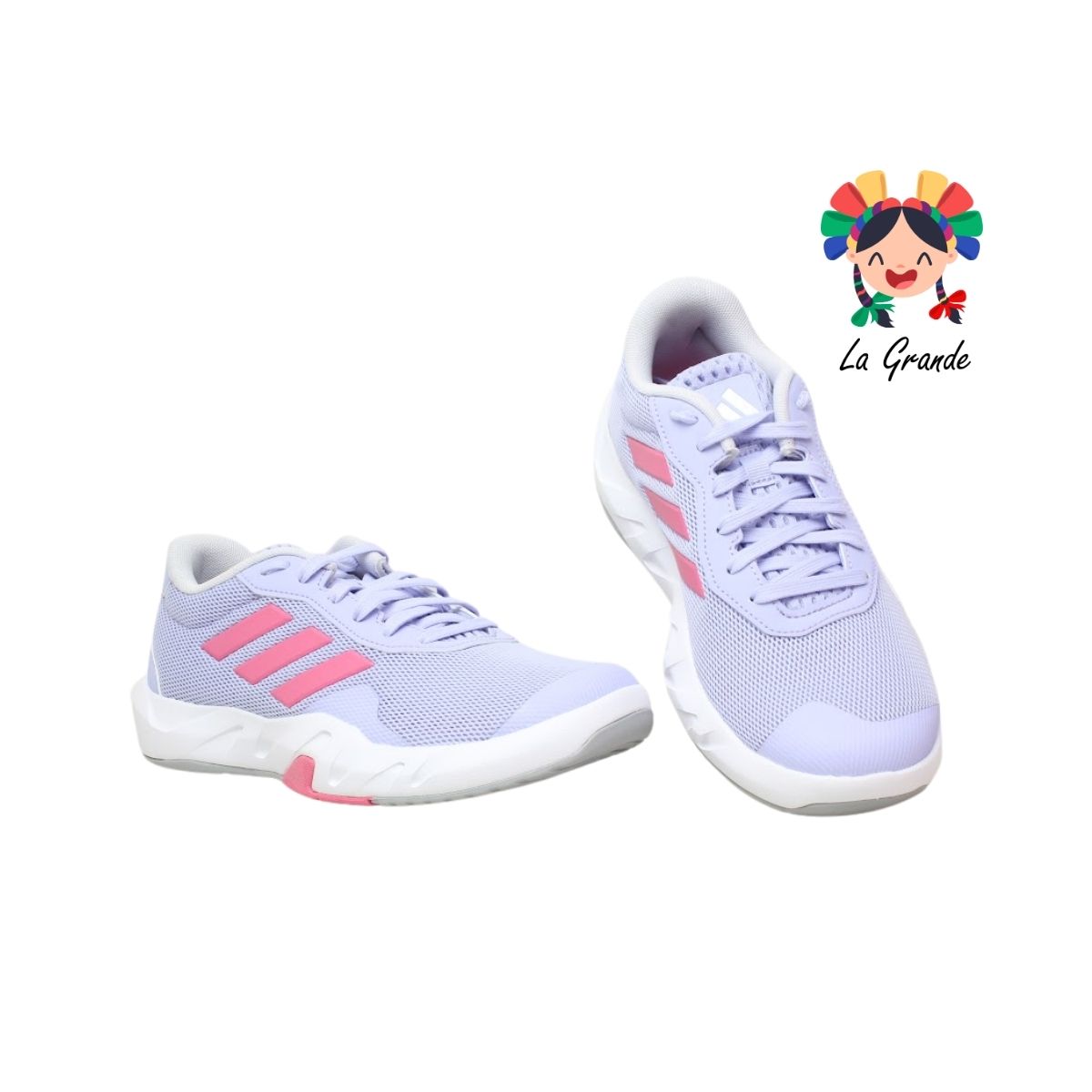AMPLIMOVE TRAINER ADIDAS Lila Tenis Deportivo Original Importado para Dama