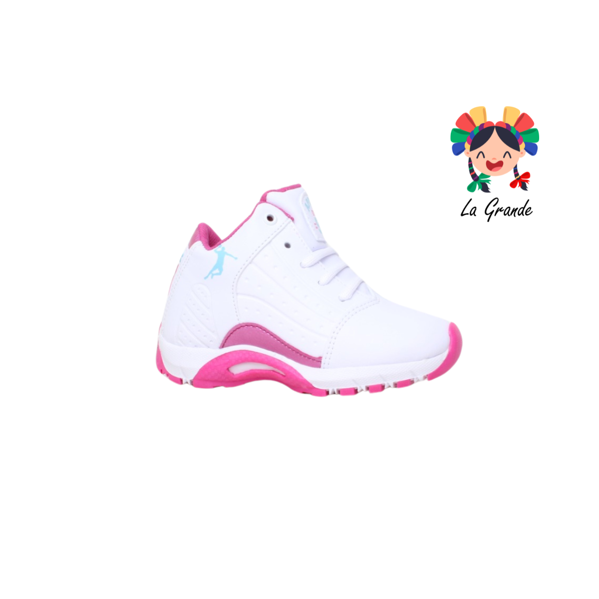 AP-99 APOORT Blanco Fiusha Tenis Deportivo para Niña