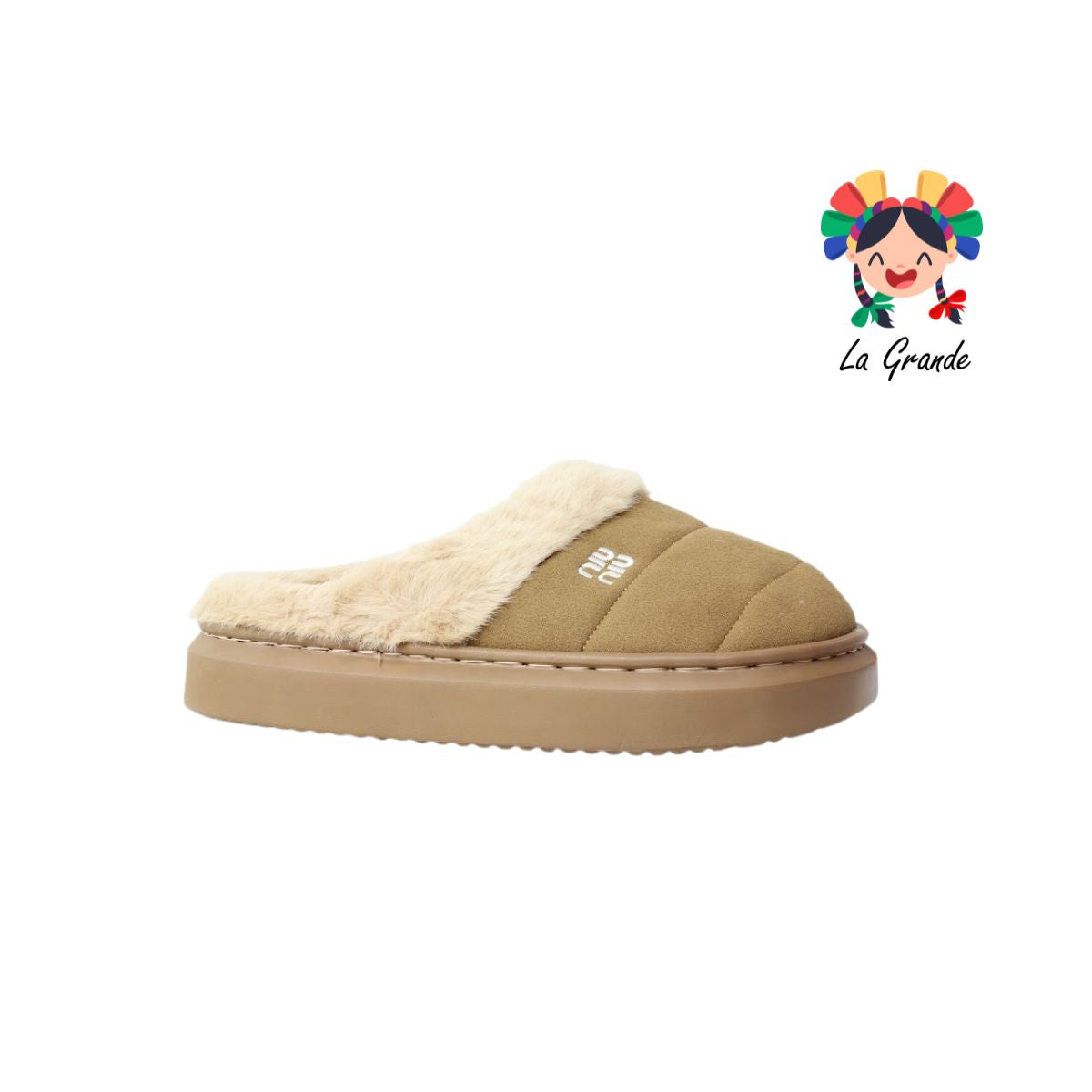B-6023 ZXXG Multicolor Pantufla Afelpada para Joven y Caballero