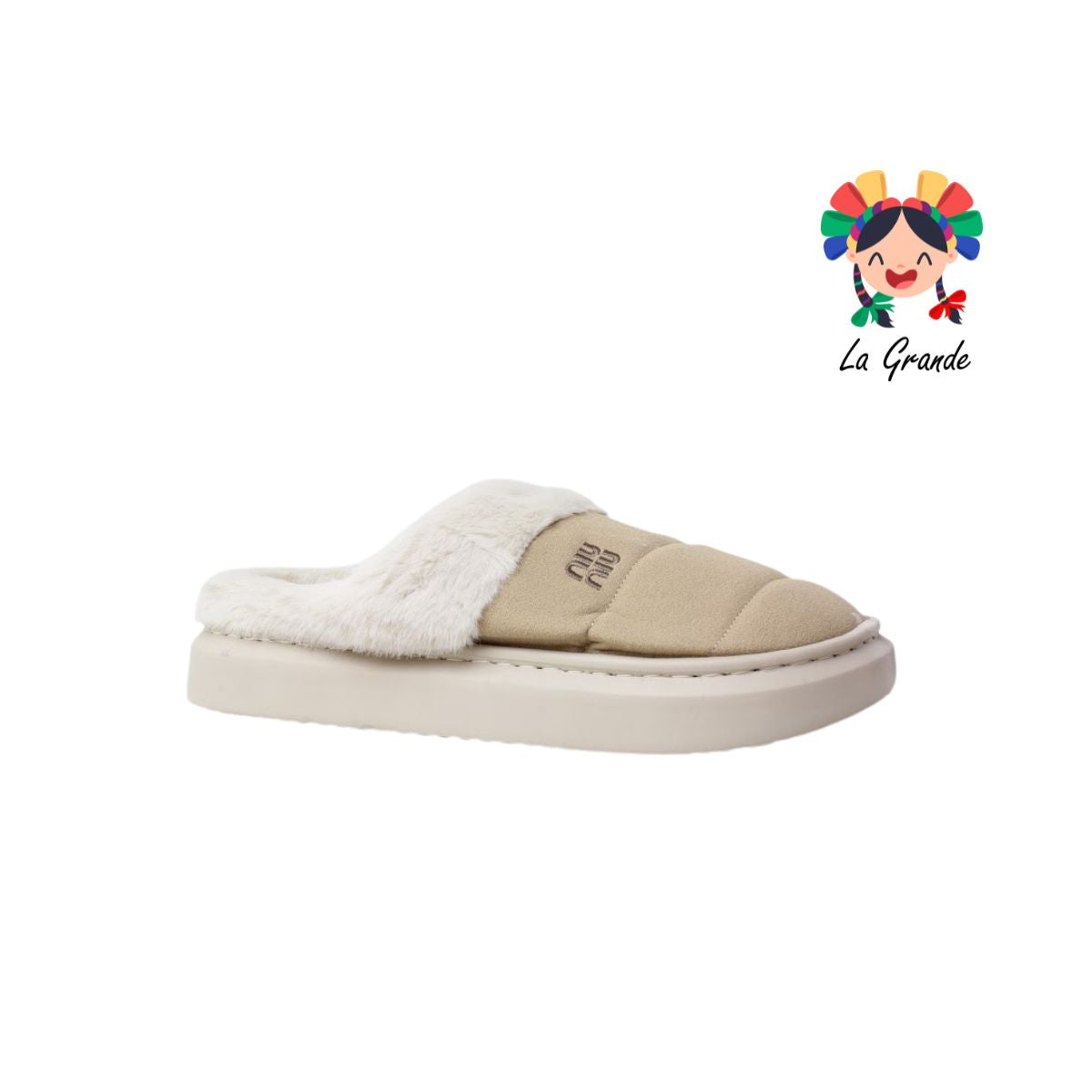 B-6023 ZXXG Multicolor Pantufla Afelpada para Joven y Caballero
