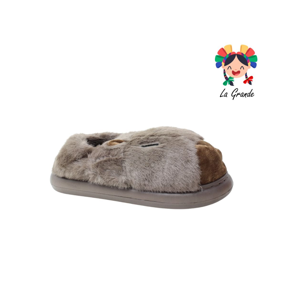 C-4146 ZXXG Multicolor Capiba Pantufla Afelpada para Niña, Niño, Dama y Joven
