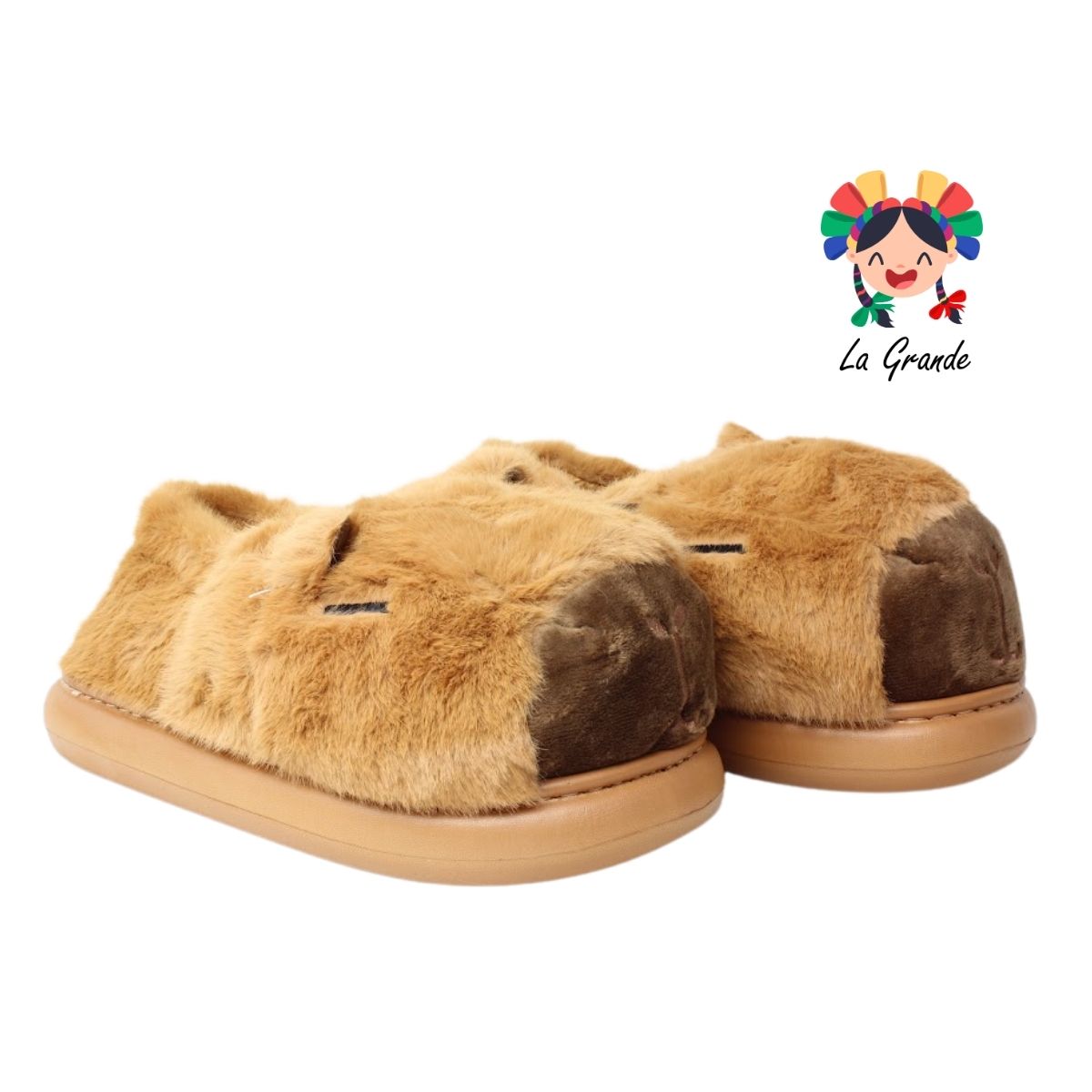 C-4146 ZXXG Multicolor Capiba Pantufla Afelpada para Niña, Niño, Dama y Joven