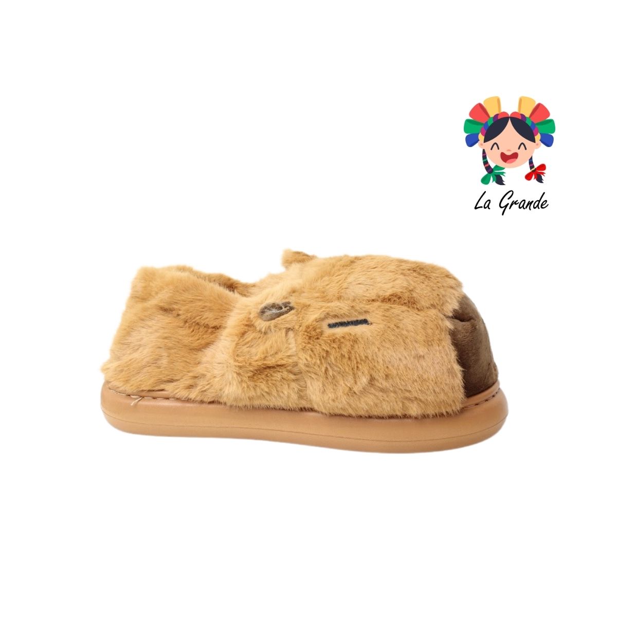 C-4146 ZXXG Multicolor Capiba Pantufla Afelpada para Niña, Niño, Dama y Joven