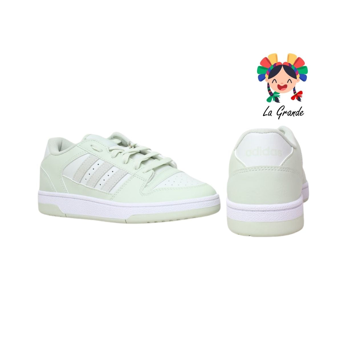 BREAK START LOW ADIDAS Verde Pistache Tenis Casual Original Importado para Dama