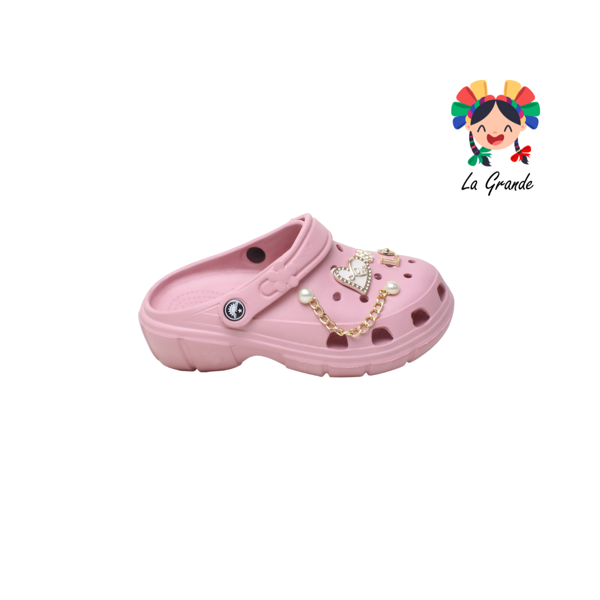 C-013M TOP SANDAL Multicolor Sintético Sandalia de Baño o Playa con Adorno de Cadena para Dama