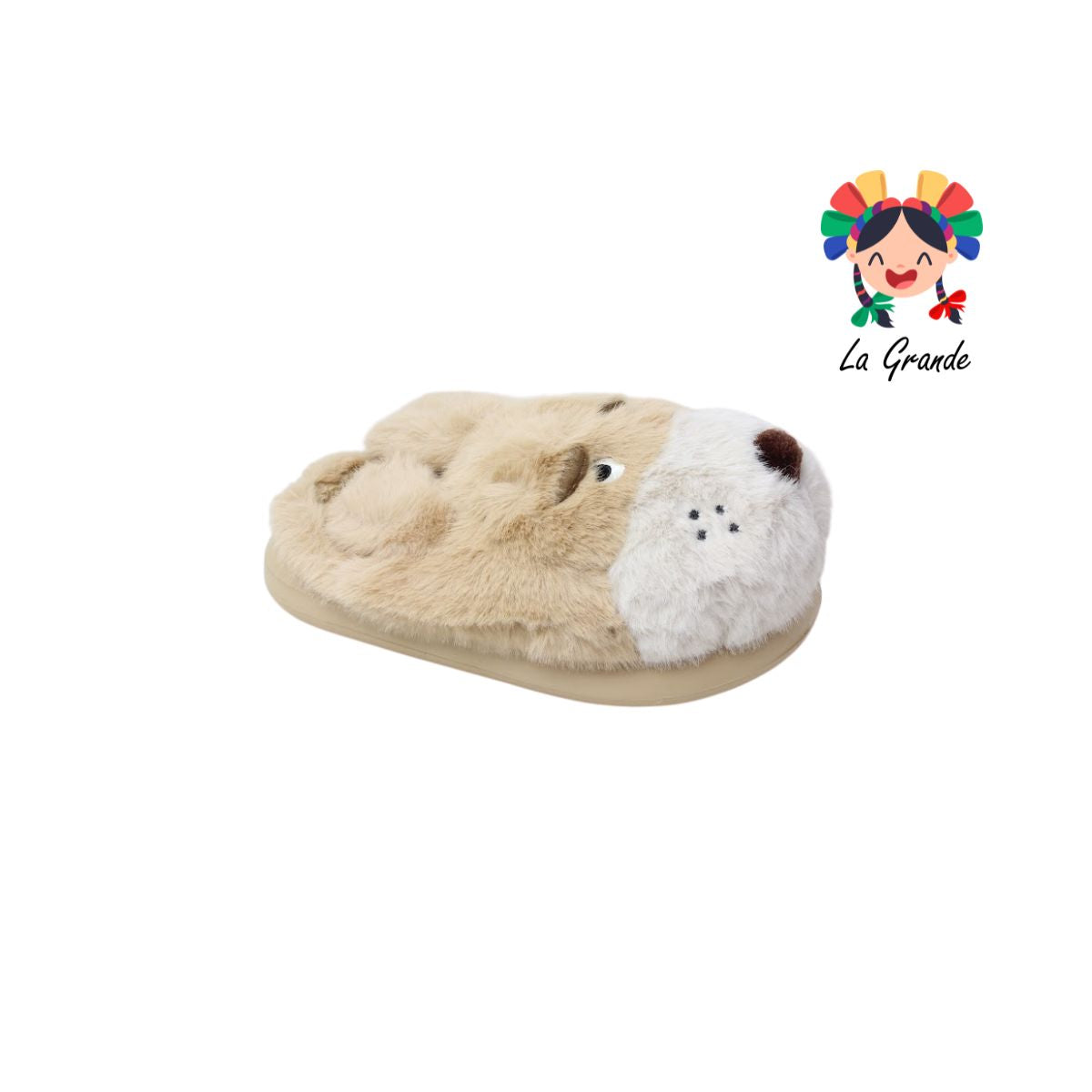 C-4155 ZXXG Multicolor Perrito Pantufla Afelpada para Niña y Niño