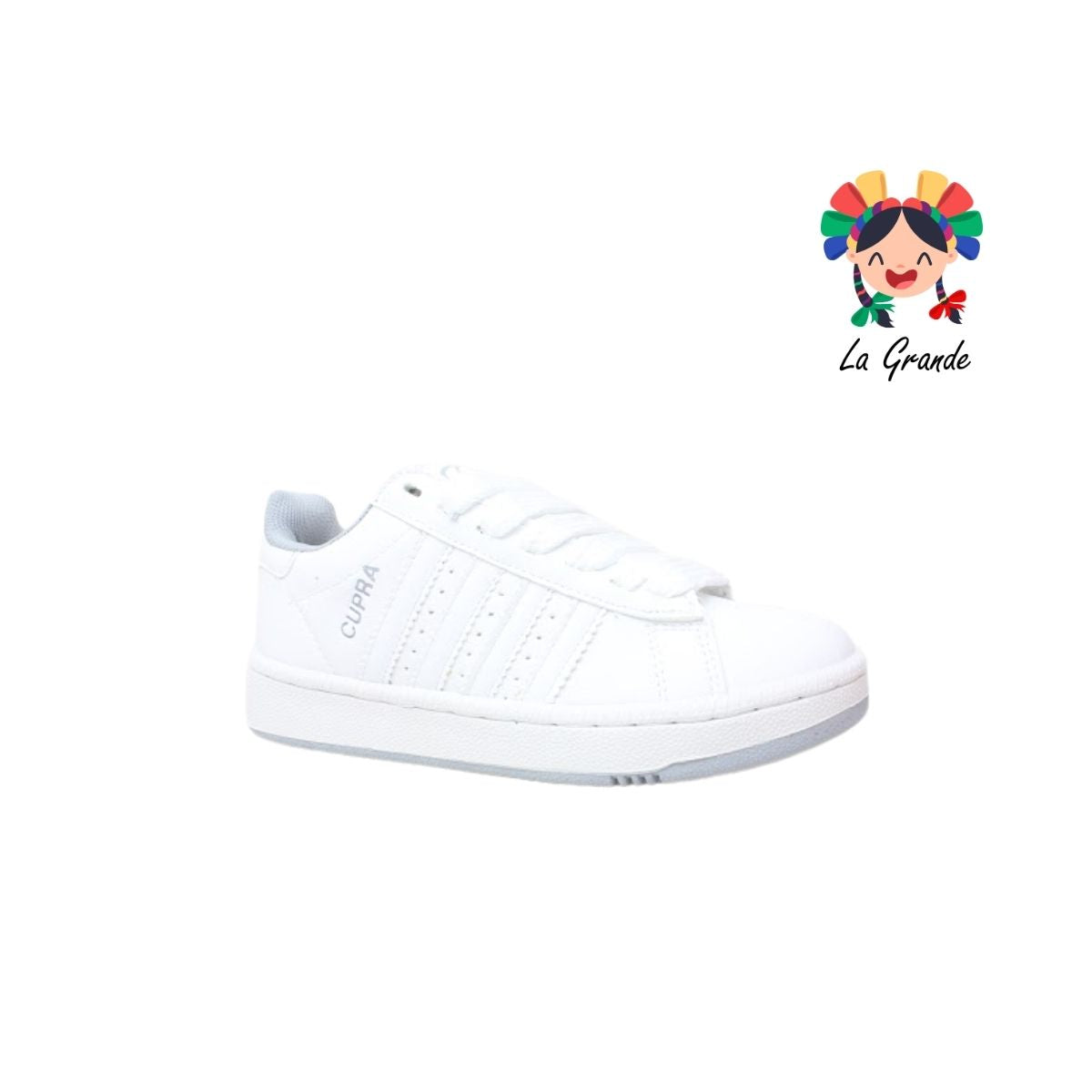 C-888 CUPRA Bco Bco Gris Sint Tenis Casual para Dama y Joven