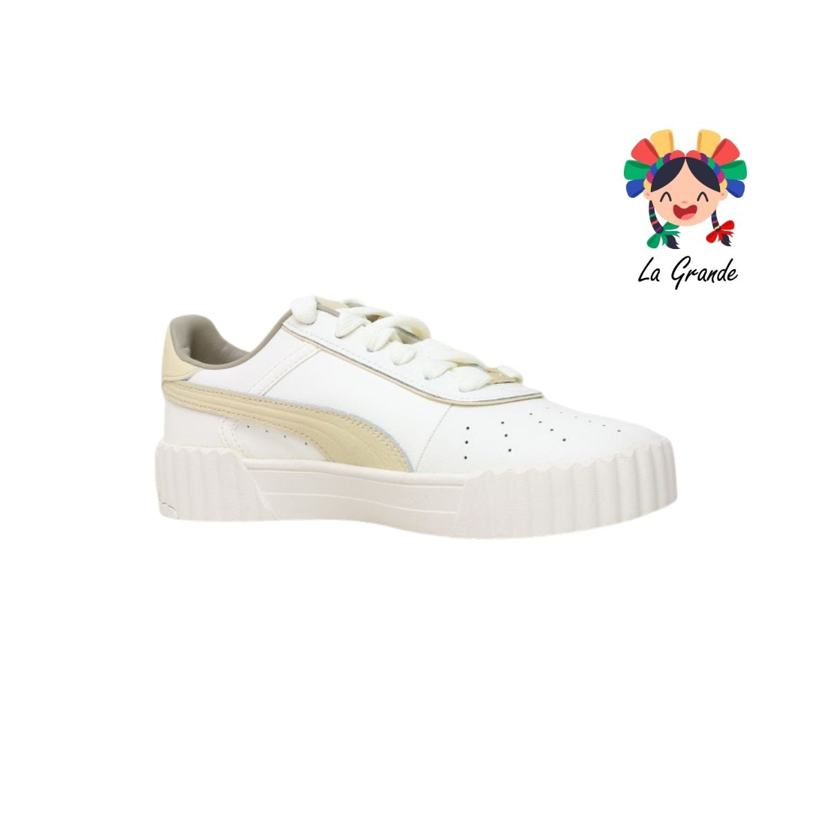 CARINA 3.0 LUXE PUMA Beige Tenis Casual Importados Originales para Dama