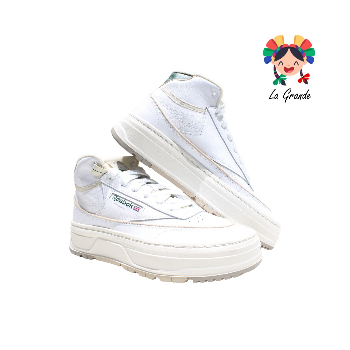 CL THR REEBOK Bco Beige Vde Tenis Casual Imp Orig para Joven y Dama