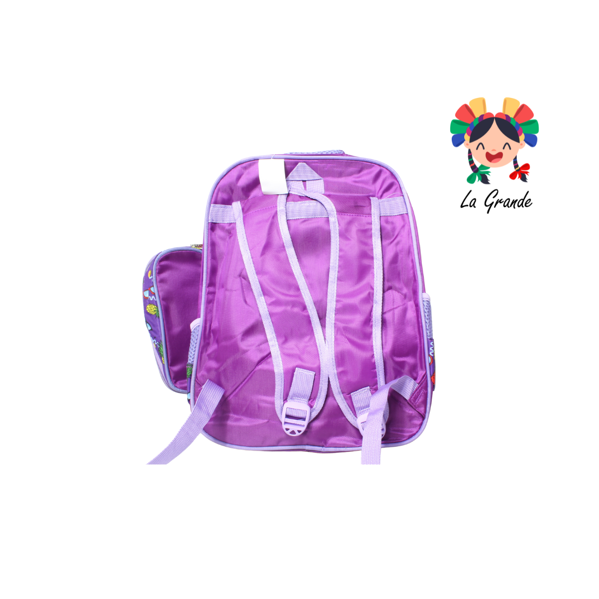 033 Kitty Mochila Morado Combo con Luces