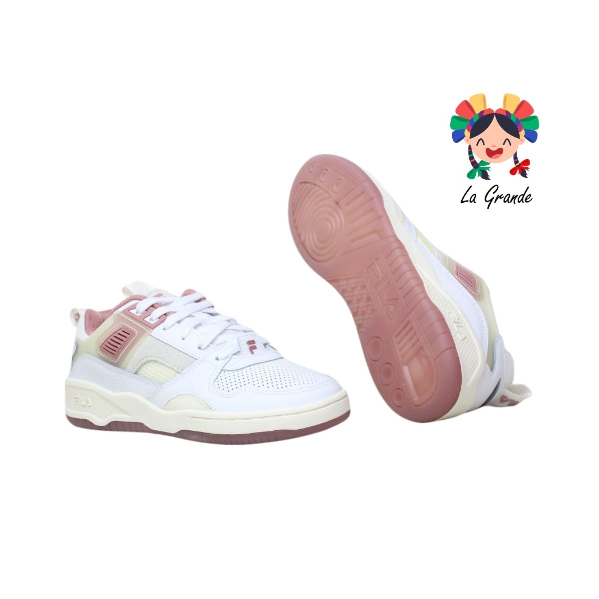 CORDA 180R FILA Blanco Rosa Tenis Casual Importado Original para Dama