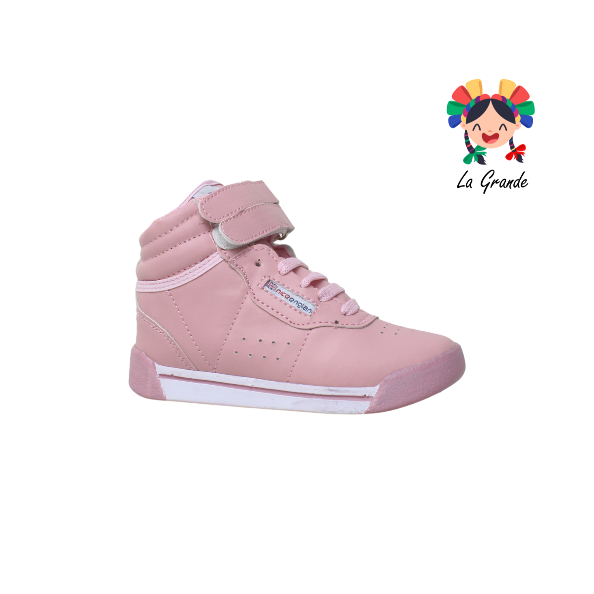 3520 SAETTA PREMIER Rosa Pastel Bco Sint Tenis Casual para Niña