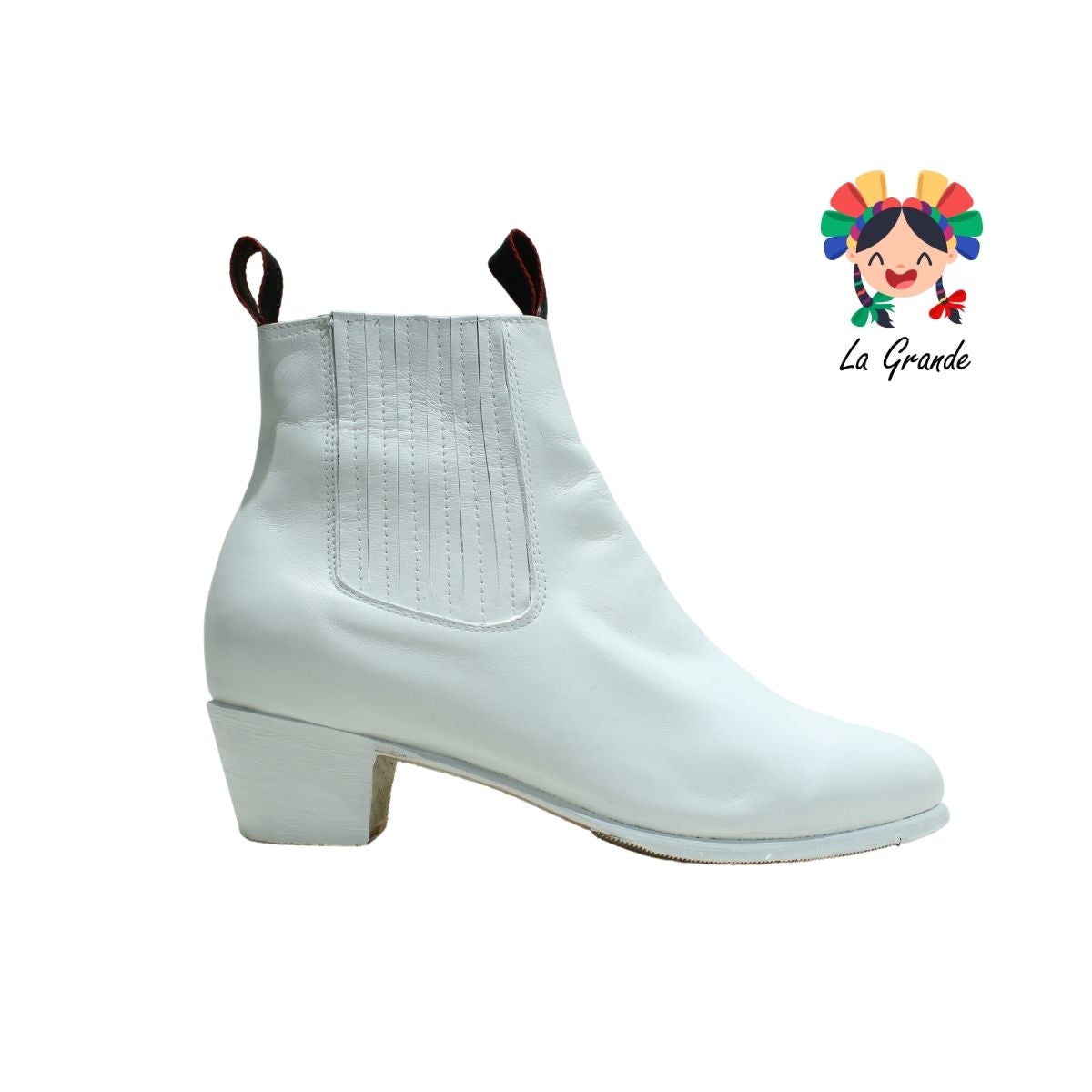 DANZA D´AIME Blanco de Piel Bota de Danza para Niño, Joven y Caballero
